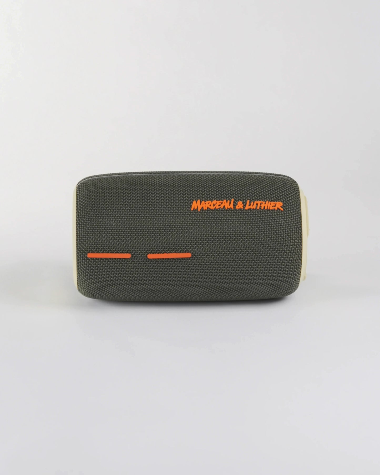 The Pigalle speaker resting horizontally, demonstrating its versatile design for different urban environments.